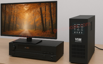 یو پی اس فاراتل مدل VSM 1300 در کنار کامپیوتر